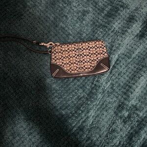 Coach Black and Beige Wristlet